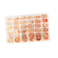 thumbnail image 1 of 300 Pcs Rondelle Plate Rondelle Métrique Joint de Verrouillage Assortiment de Fixations Rondelles d'Huile Joint d'Étanchéité Joint d'Écrasement d'Huile Rondelles de Vidange d'Huile Joint en Acier, 1 of 9
