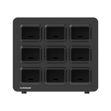 UPC: 0847210059820 | Luxor KwikBoost EdgePower 9-Bay Base Desktop Charging Station Black (KBEP-BASE9)