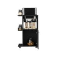 thumbnail image 5 of Kitchen Islands Clip Kitchen Cart, Single Door Cabinet, Four Casters -Black,Kitchen Carts, 5 of 7