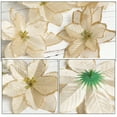thumbnail image 6 of Gymnture 12pcs Christmas Flowers Artificial Christmas Poinsettia Flowers Xmas Tree Fake Flowers Ornaments, 6 of 10
