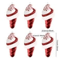 thumbnail image 3 of Outdoor Christmas Decor 6pcs Christmas Ornaments Ice Cream Shaped Christmas Tree Decoration Pendant Hand-painted Arts And Crafts For Christmas Tree Home Party Supplies Indoor And Outdoor, 3 of 5