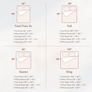 MARNUR Queen Comforter Set, 7 Pieces Boho Tufted Bed in a Bag, All-Season Prewashed Soft Bedding Set with Comforter, Sheets, Pillowcases & Shams, Beige
