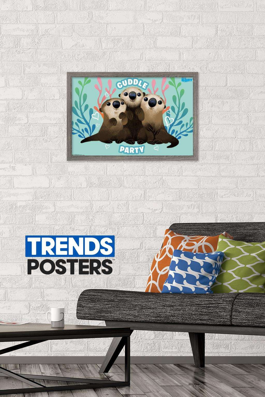 Disney Pixar Finding Dory - Cuddle Wall Poster, 14.725" x 22.375", Framed