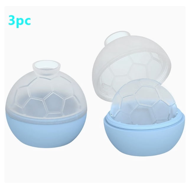 3 piezas de bolas de hielo de silicona con tapa, molde esférico for cubitos de hielo, bandeja for hielo, molde for hielo