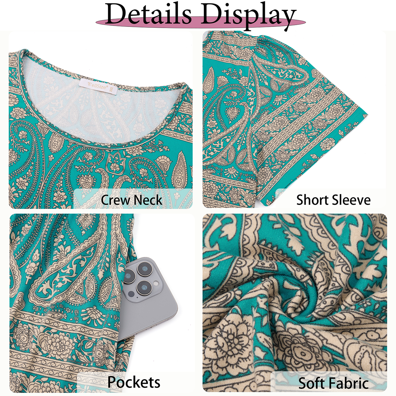 WellSize Summer Plus Size Floral Midi Dress photo 5