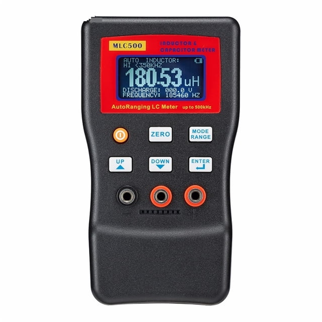 MLC500 Electronic Capacitance Inductance Meter Digital Bridge LC Meter Multimeter LC RC Oscillation To 500 KHz 100mF 4.8 Tool ,Easy to Use