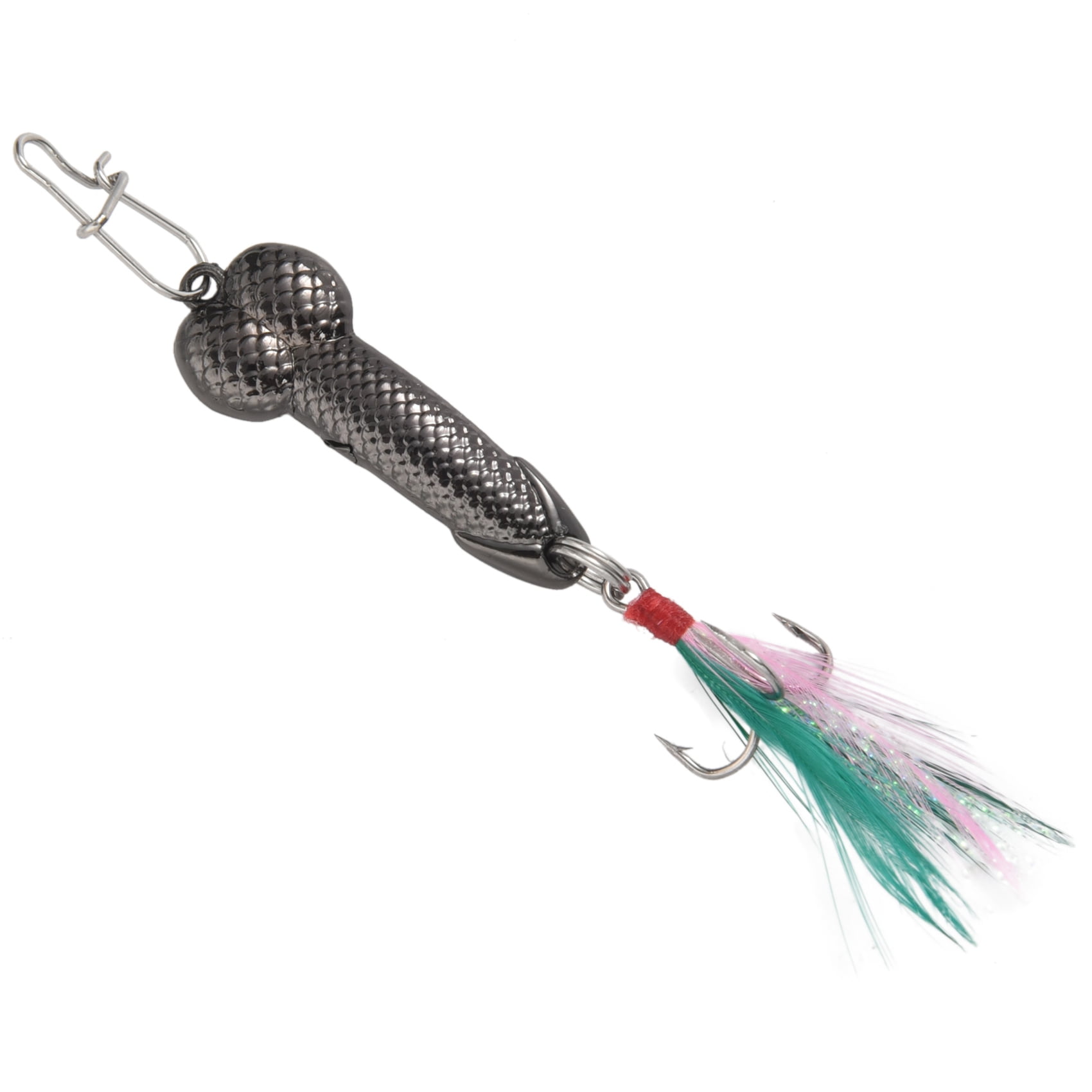 1Pcs Fishing Lures Tackle Hook Dick Spinner Spoon Pike VIB Wobble Tackle  Hook(gun black 3g)