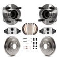 thumbnail image 1 of Transit Auto Rear Wheel Cylinders and Drum & Shoes Hub Bearing Assembly Kit (8Pc) for Car Ford Fiesta - Left Right Side (Driver Passenger) K7D-101329, 1 of 11
