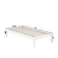 thumbnail image 4 of AFI Colorado Lit Simple en Bois Massif avec Station de Recharge USB, Blanc, 4 of 5
