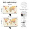 thumbnail image 3 of Bingfone Vintage World Map1 Car Windshield Sun Shade Protector Keep Your Vehicle Cool Sun Shield Visor Cover Foldable For Car Truck Suv-Medium, 3 of 9