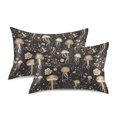 thumbnail image 2 of Haosy Satin Pillowcase for Hair and Skin Standard Cooling Silk Pillow Case with Envelope Closure Gold Jellyfish and Flowers 20"x26", 2 of 9