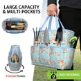 thumbnail image 2 of Garden Tool Bag,Pioneer Flower Floral Print Pattern Garden Tool Organizer,Garden Gifts,Waterproof Multi-Pocket Garden Tool Storage 11.8x5.5x11.4 Inch(Tools NOT Included), 2 of 6