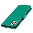 thumbnail image 5 of Decase iPhone 11 pro case, Flower Embossed Wallet Card Cash Slots PU Premium Leather Magnetic Flip Kickstand Shockproof Ultra-Slim Cover for iPhone 11 pro 5.8 inch,Green, 5 of 8