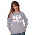 thumbnail image 4 of Dominicana Rep the Republic Cool Flag Sweatshirt for Men or Women Brisco Brands S, 4 of 5