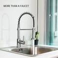 thumbnail image 7 of Sky Genius Pull Down Kitchen Faucet Spring Sprayer Single Handle Sink Faucet, Brushed Nickel, 7 of 7