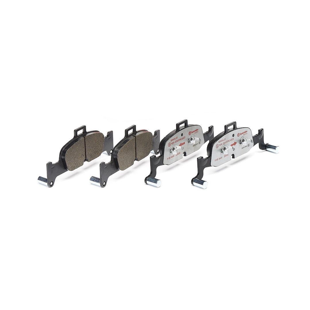 Brembo P85164X; Brake Pad; XTRALINE; FMSI Number D1897-9125; Low-Metallic; Set Of 4; With Mounting Hardware
