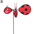 thumbnail image 1 of Garden Decoration Bee Beetle Butterfly Shape Windmill, 1 of 1