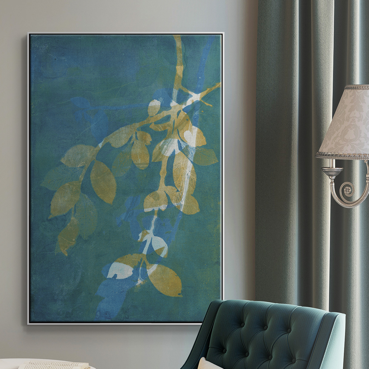 Branching Out XX Framed Premium Gallery Wrapped Canvas - Ready to Hang - 27 x 41 - White Floating Frame