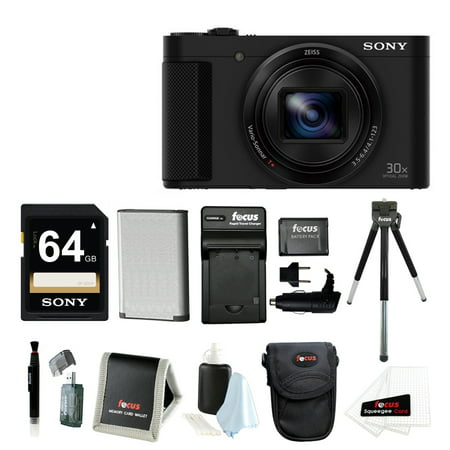 Sony DSC-HX80 High-zoom Point and Shoot Camera with Sony 64GB Memory Card & Focus Memory
