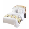 thumbnail image 6 of Bed Runner Scarf Cal King Size, Yellow Flower Stain Bed Runners & Scarves for Foot of Beds, Farmhosue Country Vintage Butterfly Floral Decorative Bedding Runner Scarf for Hotel 102 x20 Inch, 6 of 6