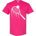 thumbnail image 3 of Inktastic Swinging Tennis Racket T-Shirt, 3 of 5