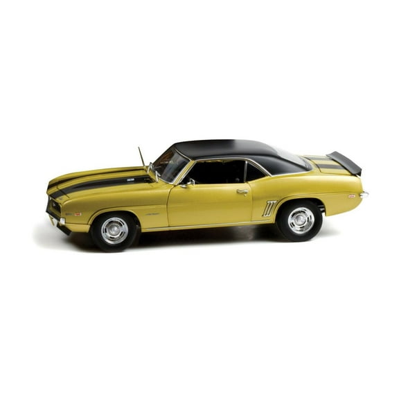 1969 Chevy Camaro Z/28, Gold and Black - Greenlight HWY18032 - 1/18 scale Diecast Model Toy Car