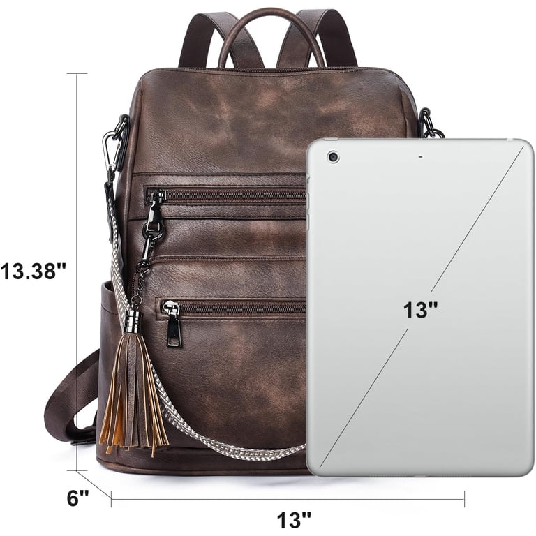 Womens Backpack Purse Vegan Leather Large Travel Backpack  display picture 1