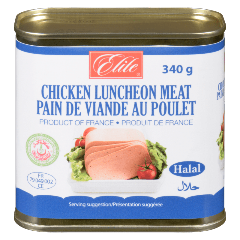 Elite Halal Luncheon Chicken, 340g