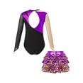 thumbnail image 2 of DPOIS Kids Girls Gymnastic Leotard with Skirt Sets Purple 8, 2 of 7