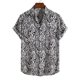 thumbnail image 2 of Camisas hawaianas con estampado de rayas para hombre, camisas de manga corta para fiestas, camisas de gran tamaño para hombres, ropa, blusas Harajuku con solapa, 2 of 5