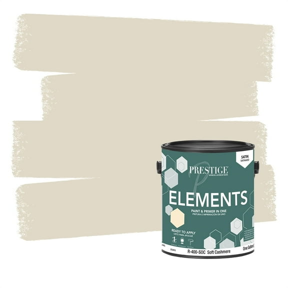 Prestige Paints Elements Interior Paint and Primer in One, Satin, 1 Gallon, Soft Cashmere