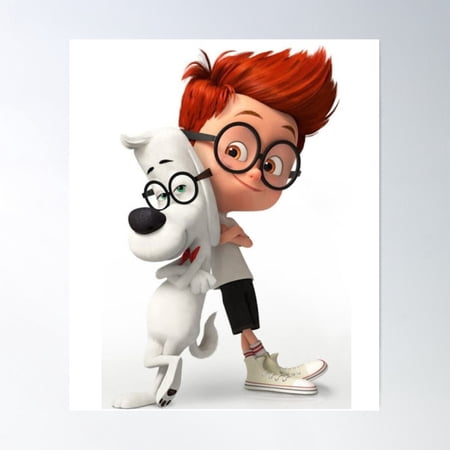 Mr. Peabody And Sherman Cartoon Design Wall Art Home Decor Office Wall Art