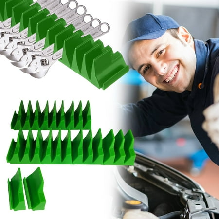 

Elbeaqi Wrench Storage Rack Holder Compact Multifunctional ABS Organizer Wide Application for Home