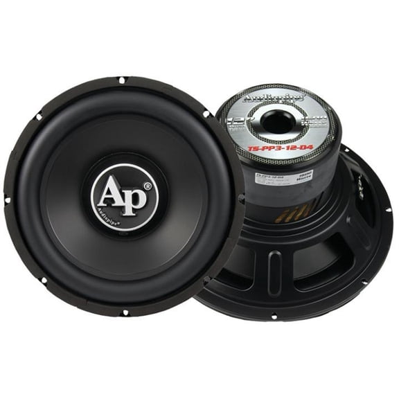 Audiopipe TSPP312D4 12 in. Woofer Dual 4 Ohm 600W RMS/1200W Max Dual 4 Ohm Voice Coils