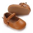 thumbnail image 7 of Yoyauz Baby Girl Mary Jane Shoes Anti Slip Rubber Sole Ballet Slippers Princess Dress Wedding Shoes Newborn Kids Shoes Toddler Shoes（0-12 Month）, 7 of 7