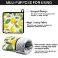 thumbnail image 6 of Lemon Kitchen Oven Mitt and Pot Holder Sets 2 Pcs for Baking, Cooking and Grilling, Heat Resistant Up To 392 °F, 6 of 6