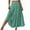 Green #1, variant on Evdexr Women Floral Maxi Skirt Smocked High Waist Cotton Flowy Long Skirts Summer Boho Beach Hawaiian Vacation A Line Skirt Blue S