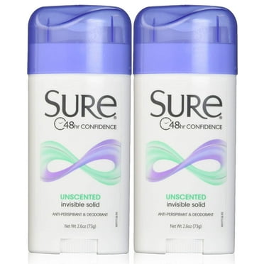 Sure Invisible Solid Deodorant, 2 Count