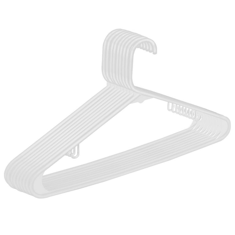 White Plastic Hangers, Plastic Clothes Hangers Perfect for Everyday  Standard Use, Clothing Hangers (White, 20 Pack) - AliExpress