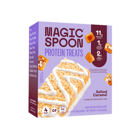 Magic Spoon, Salted Caramel Protein Treats, 1.4 oz, 4 Count