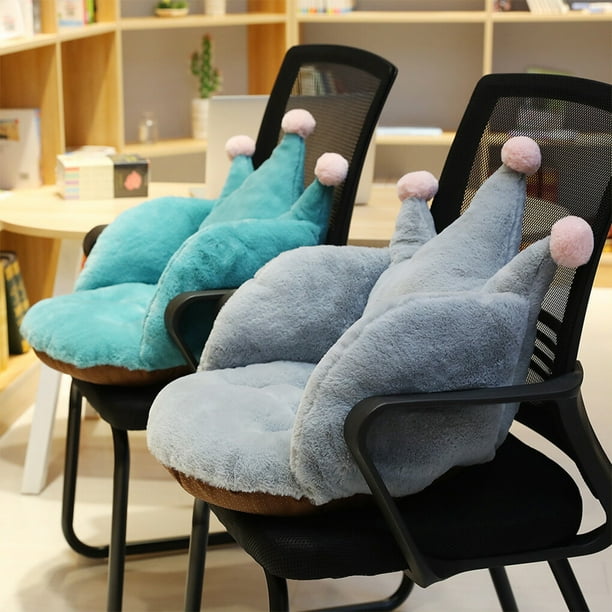 Cute Chair Cushions Stuffed Seat Comfort Plush Pad Cushion Warm Waist Backrest Back Pillows Washable Soft Back Winter Girls Floor Pillow Chair Gray Walmart