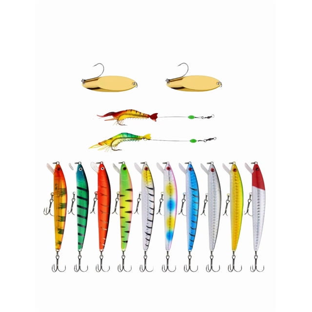 14pcs Xtellar Señuelos De Pesca De Pesca Mar Cebo Duro