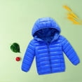 thumbnail image 2 of kamemir Child Warm Light Puffer Jacket Padded Quilted Hooded Coat for Boys Girls(Blue,130), 2 of 6