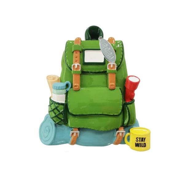 Camping Ornaments 2026 - Backpacking, Hiking Ornament - Easy to Personalize at Home - Comes in Gift Box
