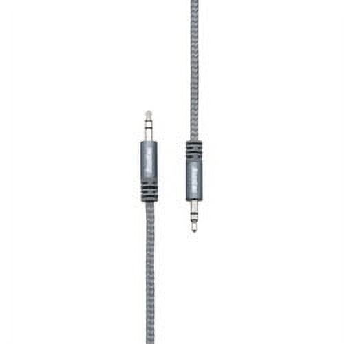 RoadKing 6FT Heavy-Duty Audio Cable Silver