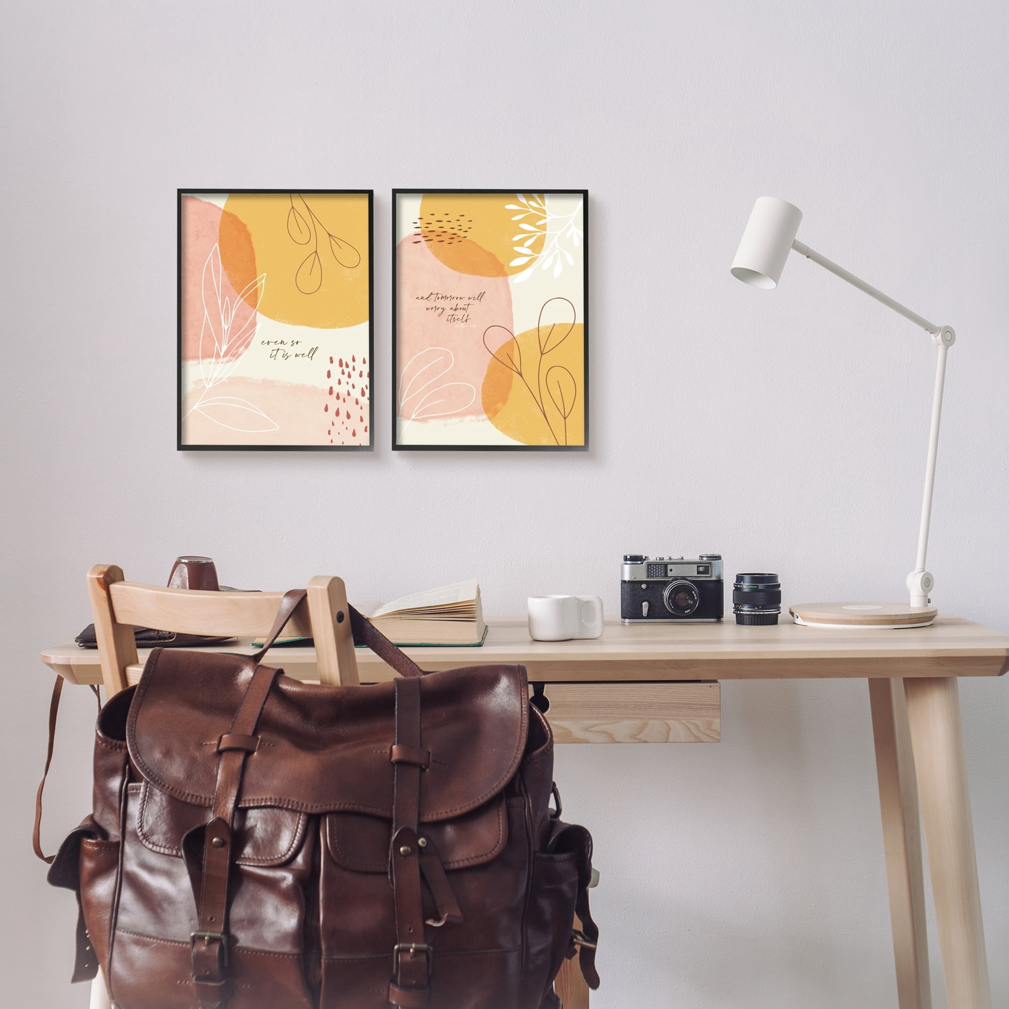 Stupell Indtries Even So and Tomorrow Motivational Phrase Abstract Foliage,11 x 14,Design by Tammy Apple