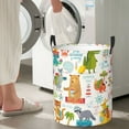 thumbnail image 5 of Fotbe Travel Animals Pattern Laundry Basket with Handles, Waterproof Large Laundry Hamper, Wash Bag for Corner Dorm, Rolling Laundry Basket with Handles-Medium, 5 of 6