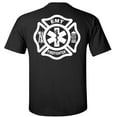 thumbnail image 3 of Fair Game Firefighter EMT T-Shirt Fire/EMT Graphic Tee-Black-L, 3 of 5