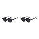 thumbnail image 4 of Qarigey Gafas de sol redondas para niños Gafas para bebés Ropa facial Accesorios para protección de ojos Negro brillante Gris Gris negro brillante 2Conjunto, 4 of 6