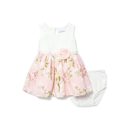 Floral 2Fer Dress (Baby Girls)